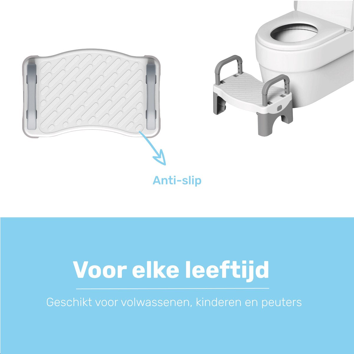 Qwali Toiletkrukje Ty Pot - Inklapbaar - Kinderen - Wc krukje voor de juiste houding - Squat