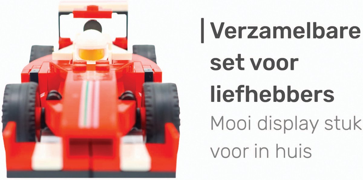 LBB Formule 1 race auto - 143 Bricks Bouwstenen