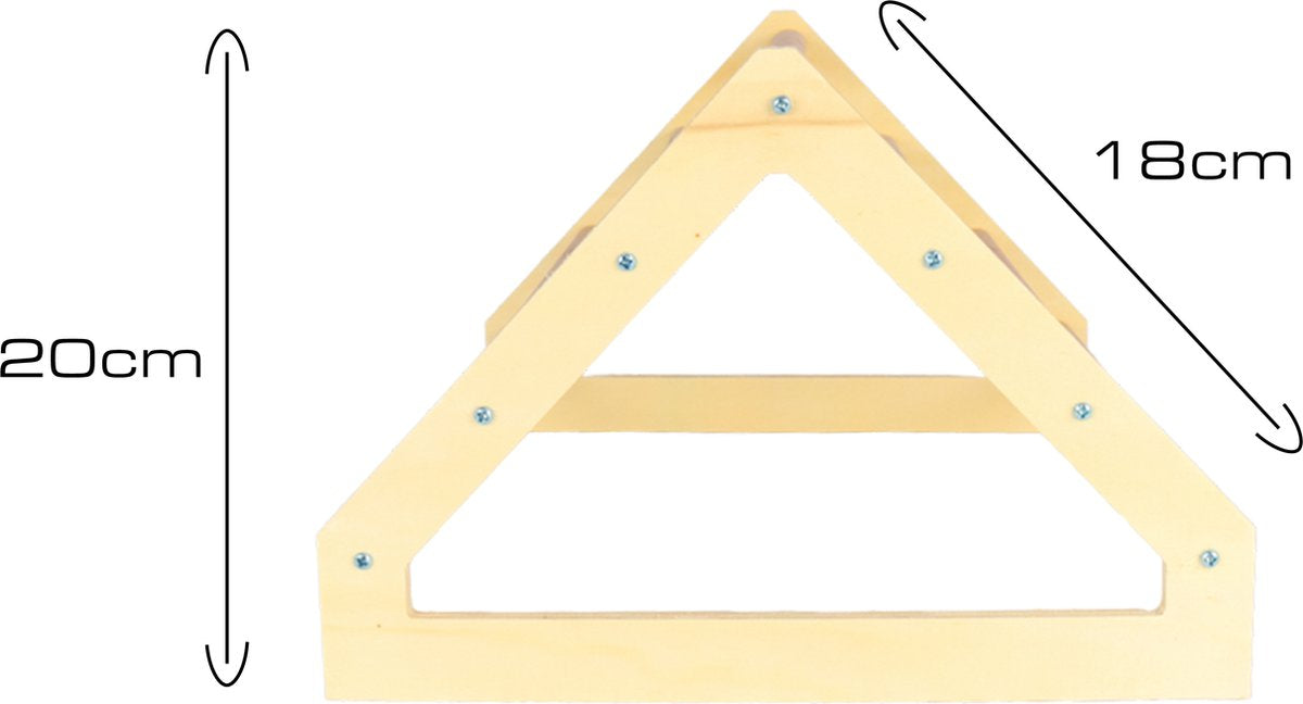 Zitstok kip - 45 cm breed - 20 kg draagkracht