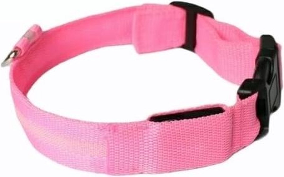 Lichtgevende Halsband LED - USB Oplaadbaar Hondenhalsband Puppy Riem - Zwart Hond Dog Kat Kitten Cat - Dutchwide