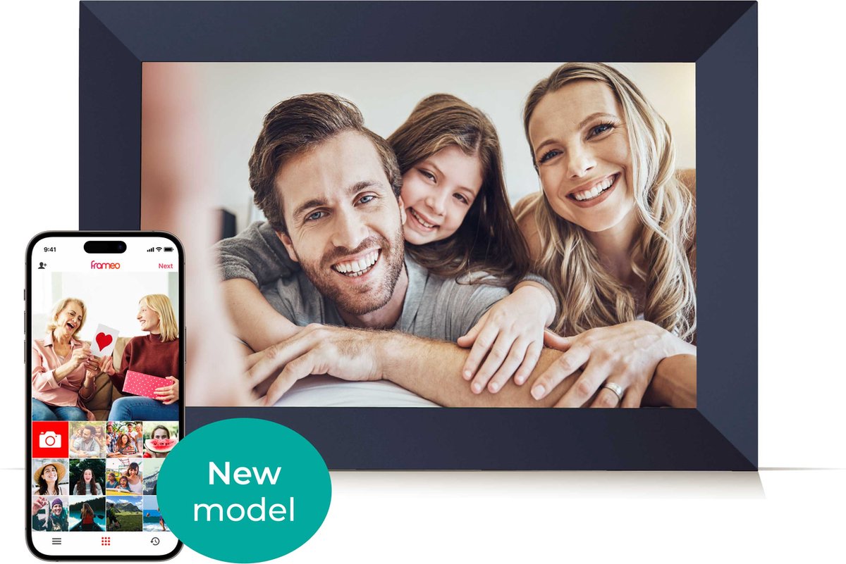 Skoov Digitale Fotolijst - 10.1 inch HD - Met Wifi - Inclusief Frameo app