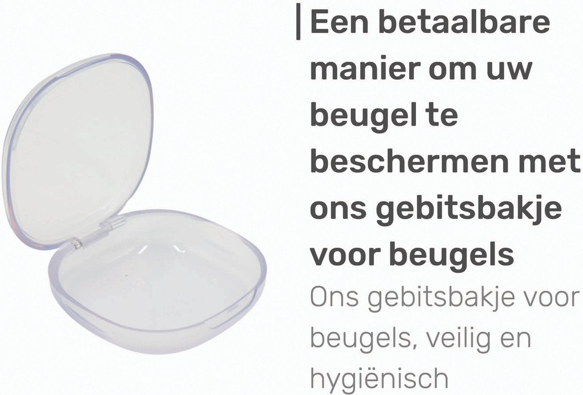 Gebitsbakje - Beugelbakje - Doorzichtig