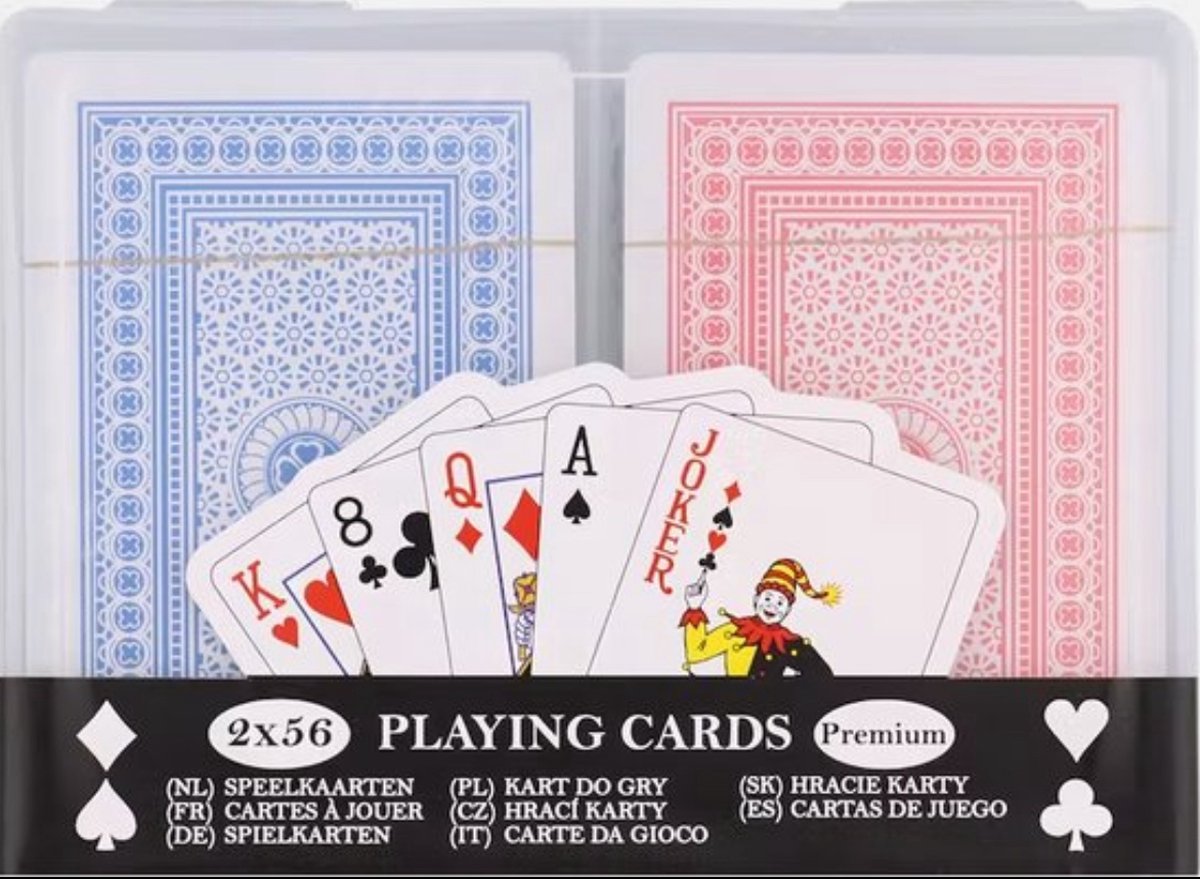 Speelkaarten - 2 pack - 2x 56 kaarten