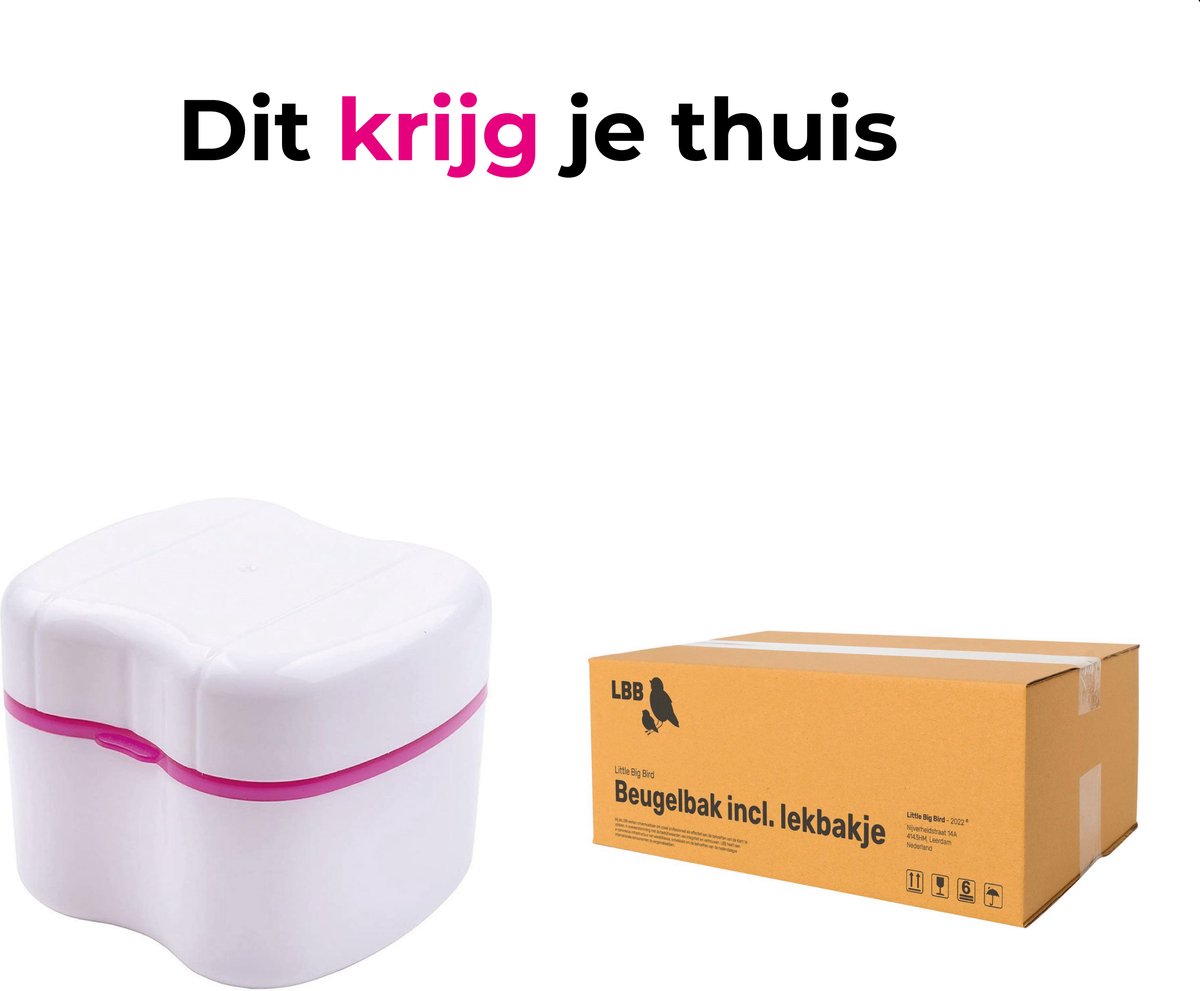 Gebitsbakje - Beugelbakje - Roze