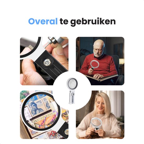 Vergrootglas met LED Verlichting - tot X30