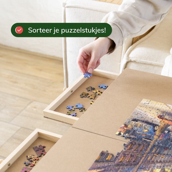 Diydash Puzzeltafel XXL Volledig Inklapbaar - 1500 Stukjes