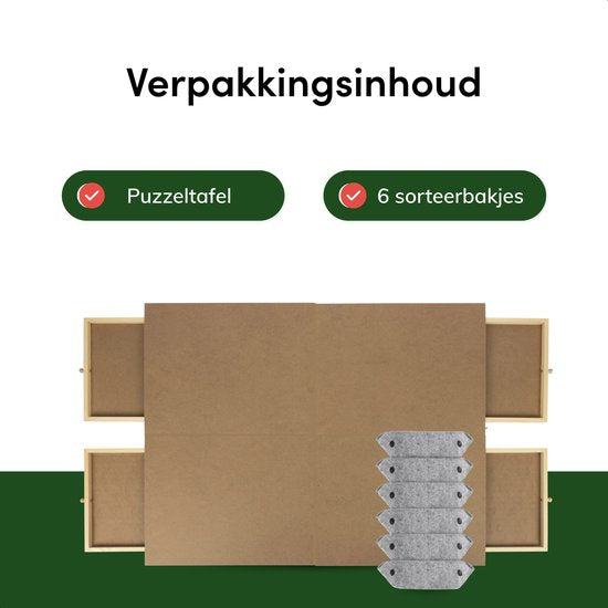 Diydash Puzzeltafel XXL Volledig Inklapbaar - 1500 Stukjes