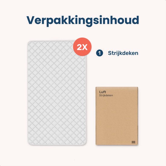 Strijkdeken - 85x50 cm - 2 Pack
