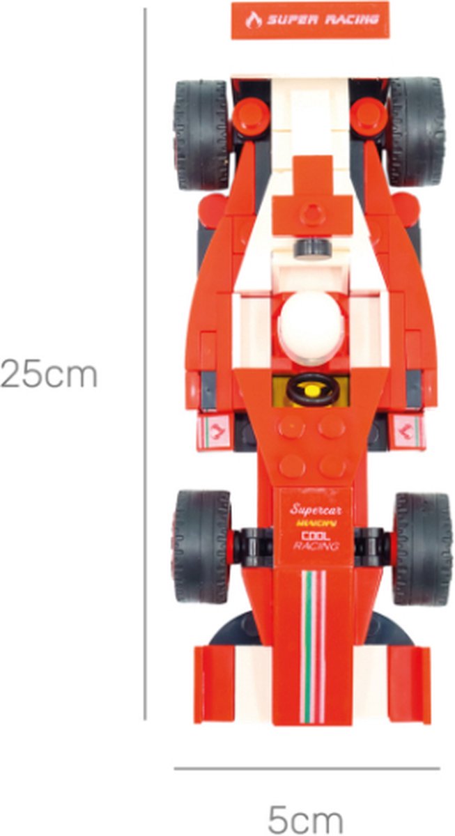 LBB Formule 1 race auto - 143 Bricks Bouwstenen