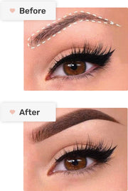 Wenkbrauw stempel - incl. 20 sjablonen - Black