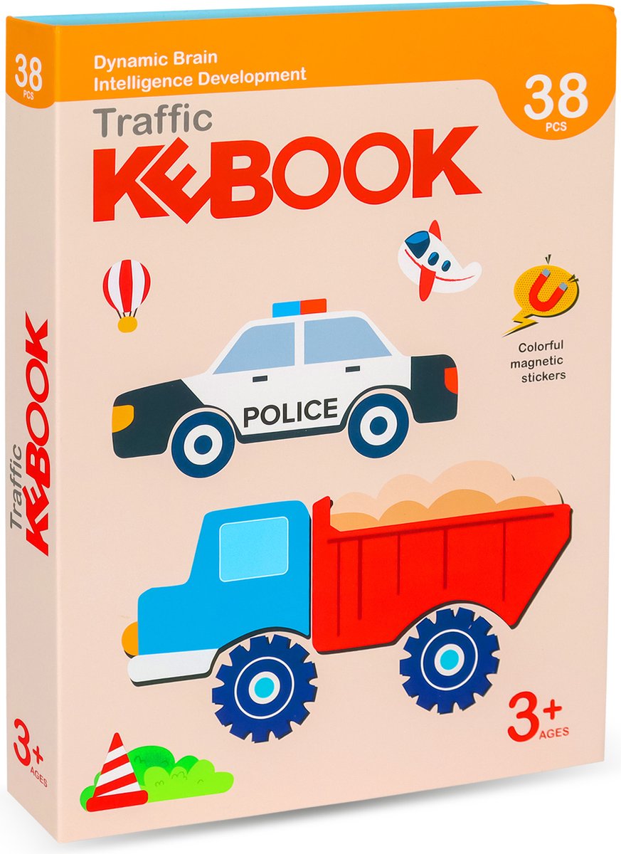 Magneetboek - Politie - 38 magneten