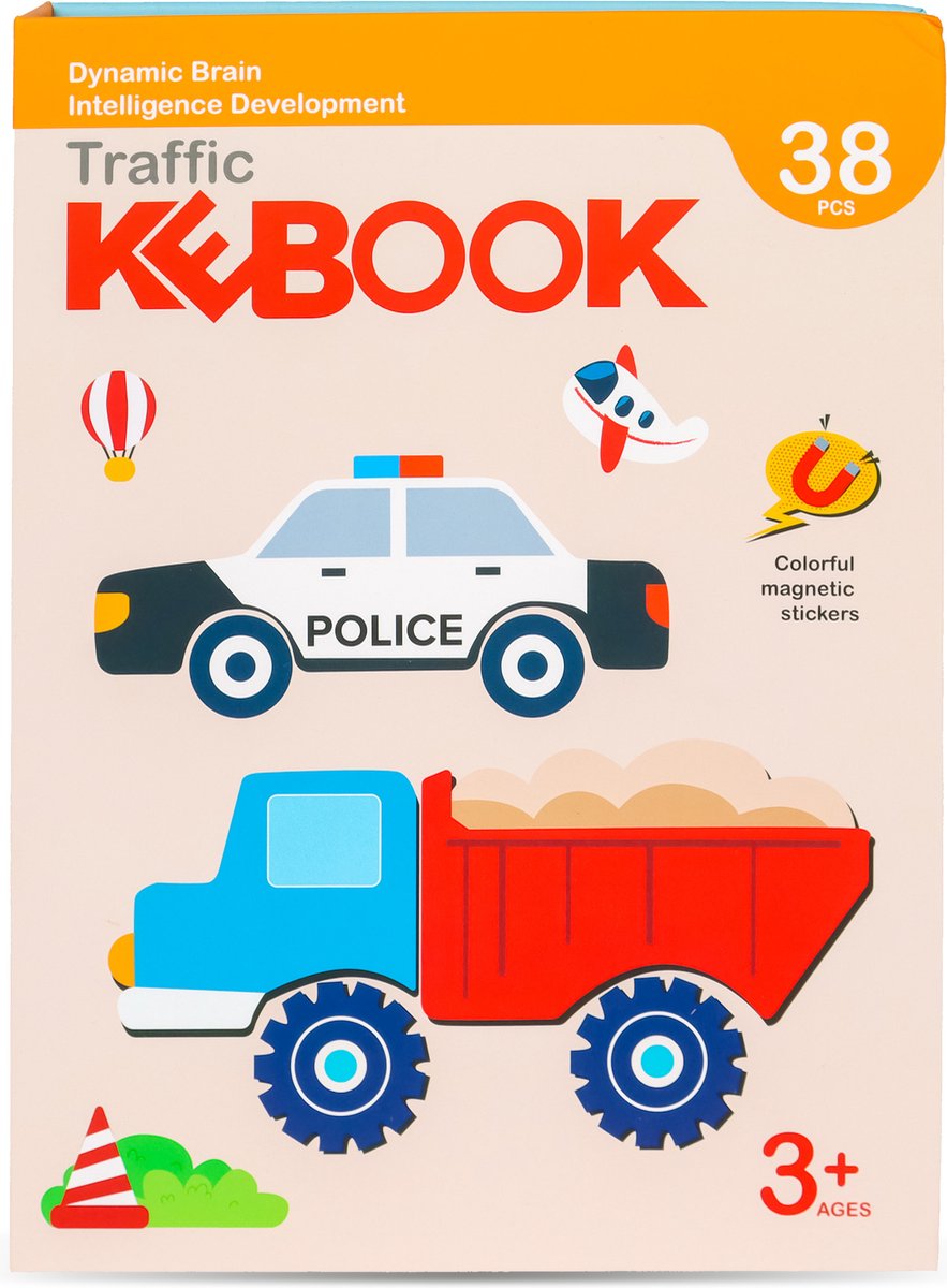 Magneetboek - Politie - 38 magneten