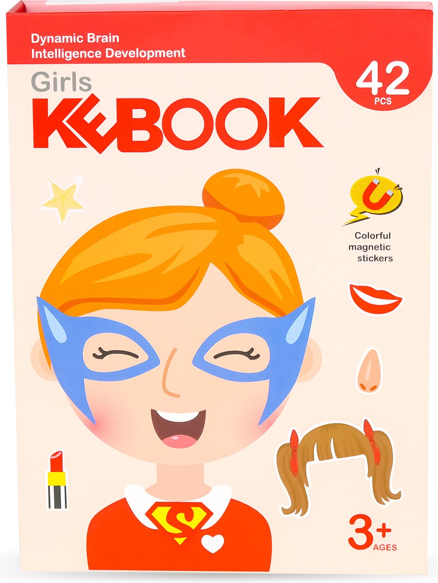 Magneetboek - Meisje - 42 magneten