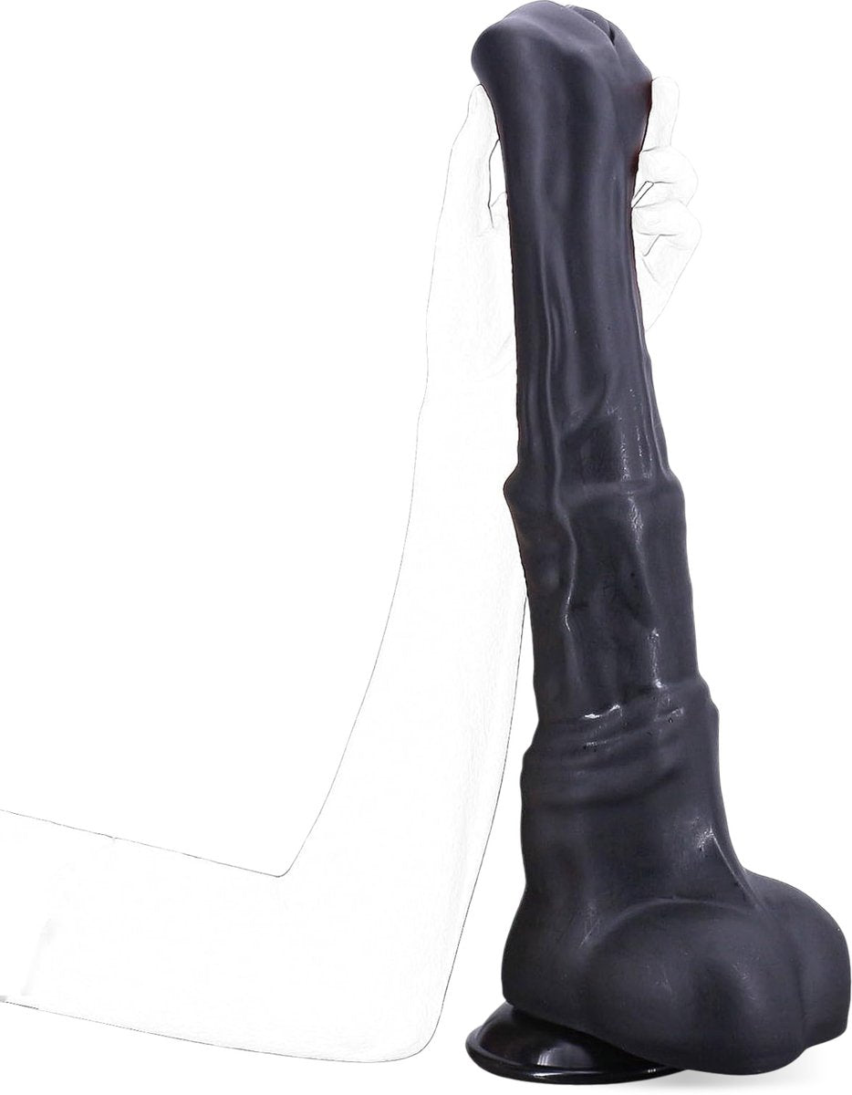 Jespro Horse dildo 30cm - Flexibel met zuignap