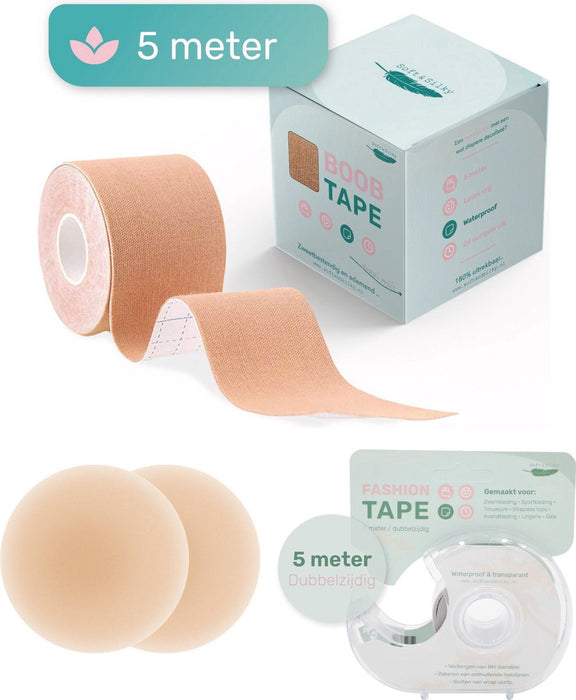 Soft & Silky Boob Tape - Incl. Fashion tape & Nipple covers